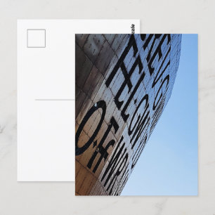 Cardiff Wales Millennium Centre Celtic Text Photo Postcard