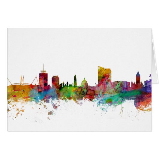 Cardiff Wales Skyline Cards (Front Horizontal)