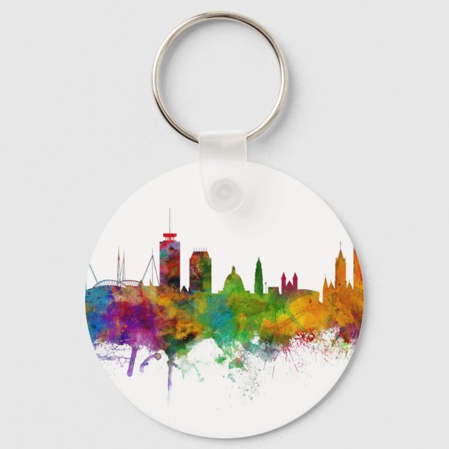Cardiff Wales Skyline Keychain (Front)