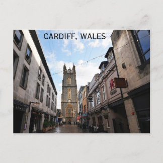 Cardiff Wales Welsh Travel Photo Postcard