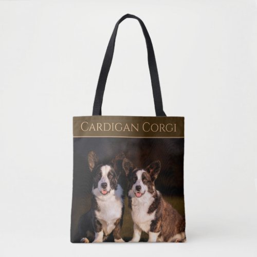 Cardigan Corgi Tote Bag