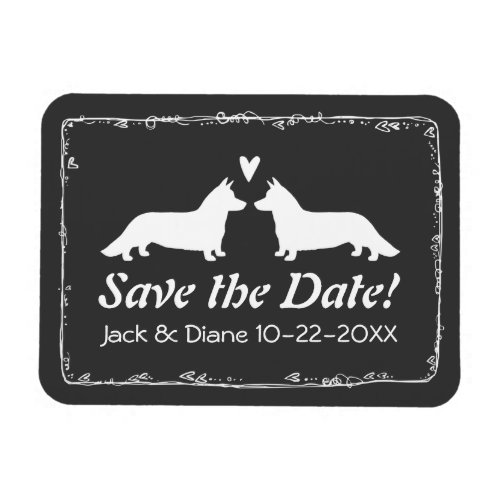 Cardigan Corgis  Wedding Save the Date Magnet