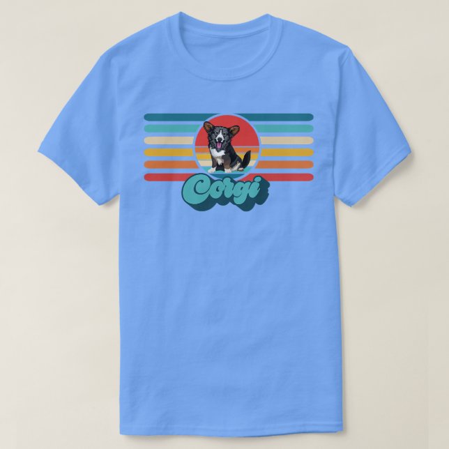 Cardigan Welsh Corgi Breeder 70s Retro Small Dog O T-Shirt (Design Front)