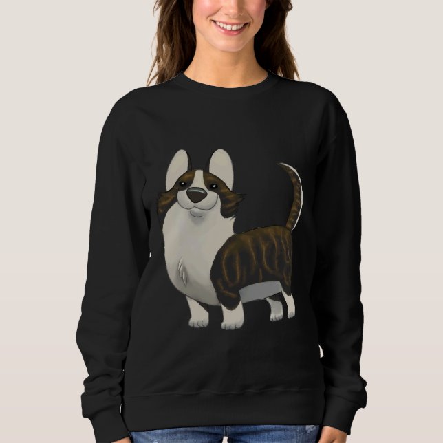 Cardigan Welsh Corgi Brindle Sweatshirt (Front)