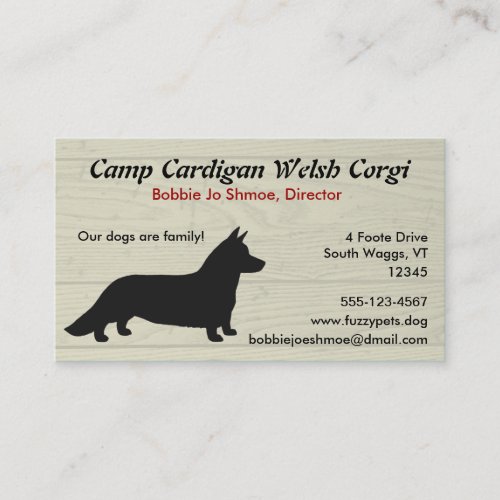Cardigan Welsh Corgi Business Cards