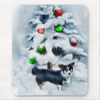 Cardigan Welsh Corgi Christmas Mouse Pad