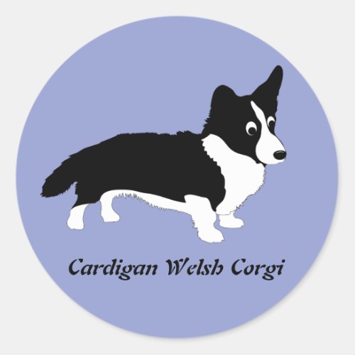 Cardigan Welsh Corgi Classic Round Sticker