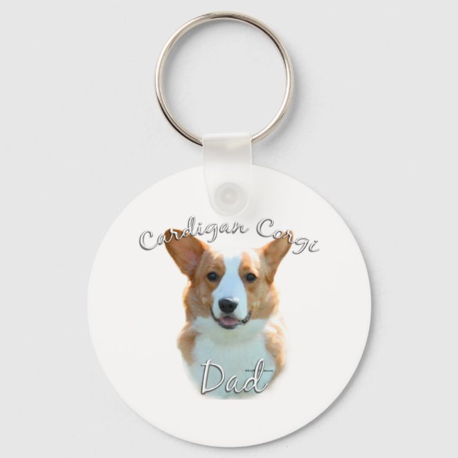 Cardigan Welsh Corgi  Dad 2 Keychain (Front)