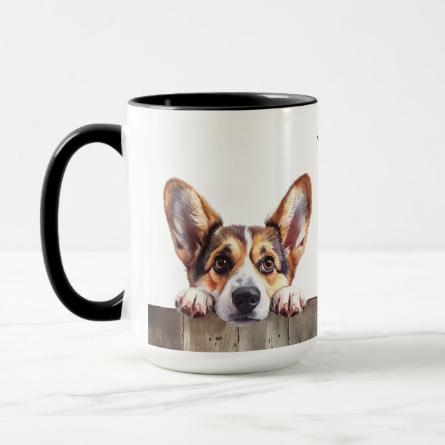 Cardigan Welsh Corgi Dog Mug (Left)
