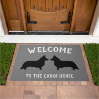 Cardigan Welsh Corgi Dog Silhouettes Custom