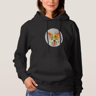 Cardigan Welsh Corgi Dogs Moon Silhouette Doggie   Hoodie