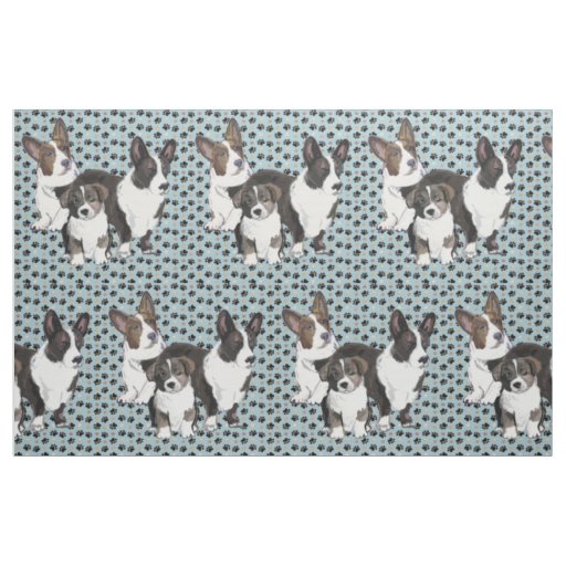 Cardigan Welsh Corgi fabric