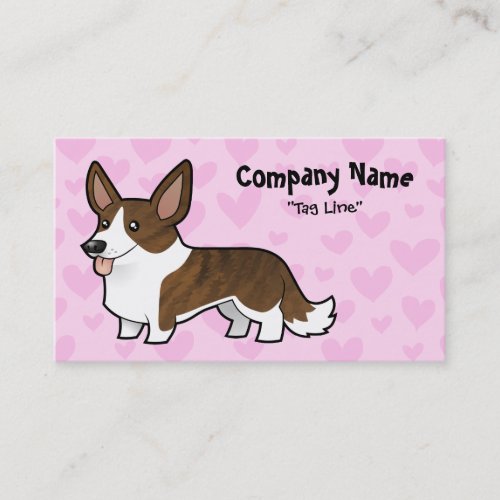 Cardigan Welsh Corgi Love Business Card Template