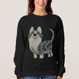 Cardigan Welsh Corgi Merle And Tan Sweatshirt