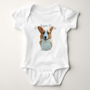 Cardigan Welsh Corgi Mom 2 Baby Bodysuit