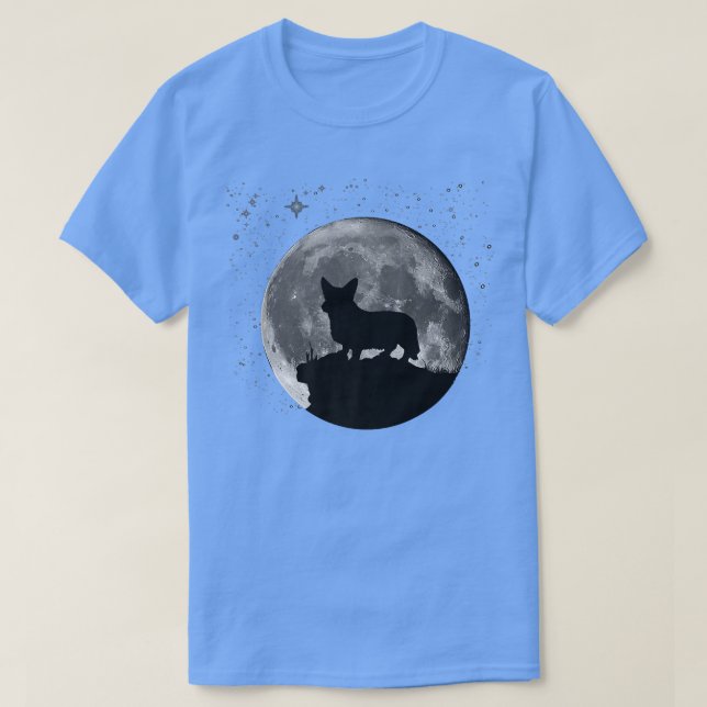 Cardigan Welsh Corgi Moon Premium T-Shirt (Design Front)
