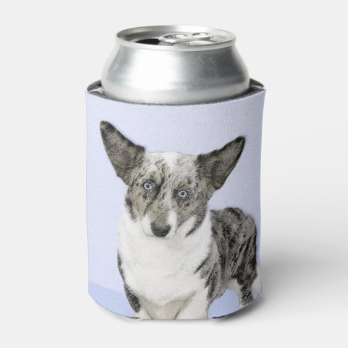 Cardigan Welsh Corgi Painting _ Original Dog Art Can Cooler