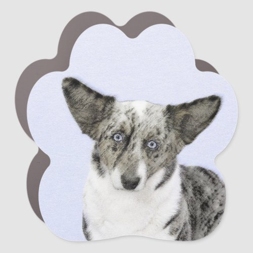 Cardigan Welsh Corgi Painting _ Original Dog Art Car Magnet