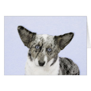 Cardigan Welsh Corgi Painting - Original Dog Art Cards