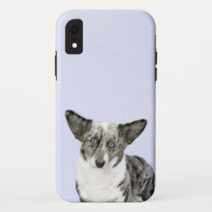 Cardigan Welsh Corgi Painting - Original Dog Art iPhone XR Case
