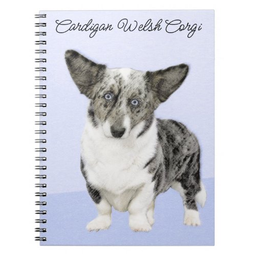 Cardigan Welsh Corgi Painting _ Original Dog Art Notebook