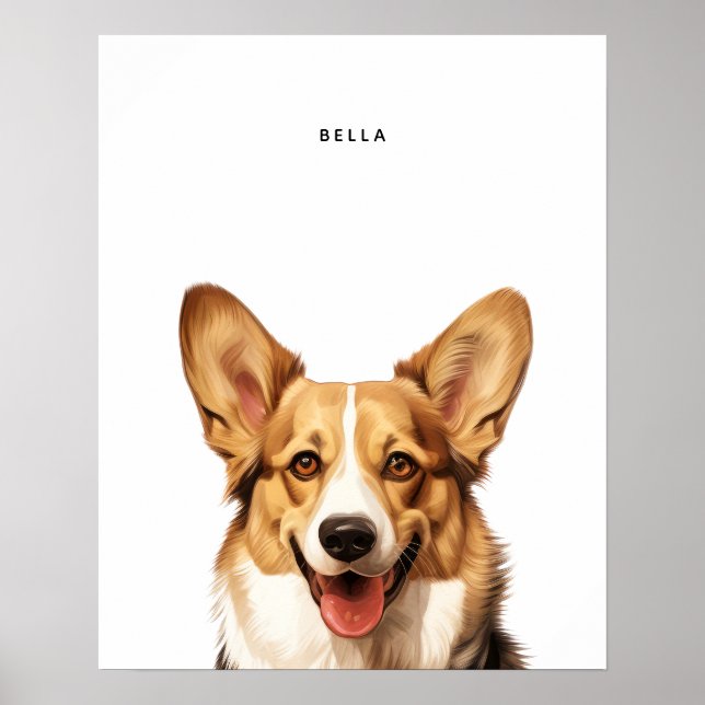 Cardigan Welsh Corgi Personalized Print (Front)