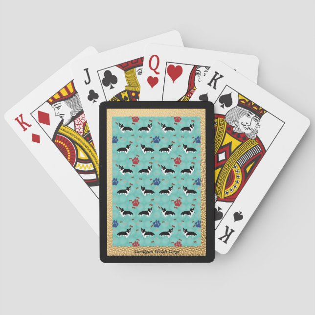 Cardigan Welsh Corgi Poker Cards (Back)