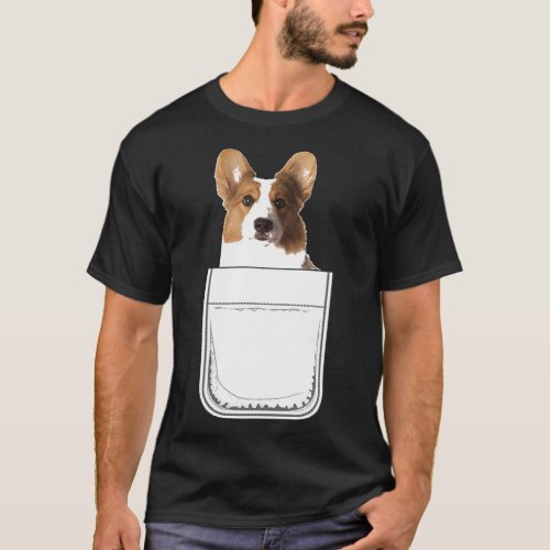 Cardigan Welsh Corgi Puppy Dog In Your Pocket T_Shirt