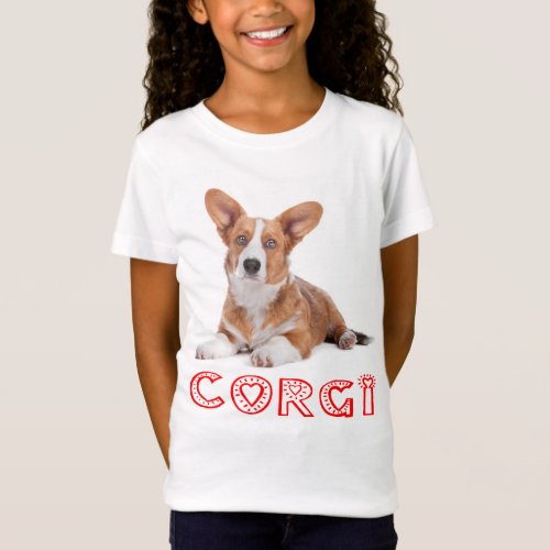 Cardigan Welsh Corgi Puppy Dog Red Love T_Shirt