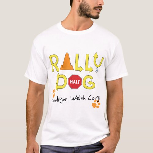 Cardigan Welsh Corgi Rally Dog T_Shirt