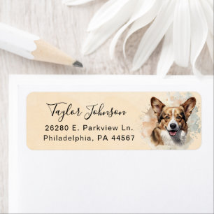 Cardigan Welsh Corgi Return Address Label