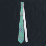 Cardigan Welsh Corgi Tie<br><div class="desc">Cute cartoon style sable and white Cardigan Welsh Corgi with a scattering of bones and paw tracks. This design is intended to tile seamlessly.</div>