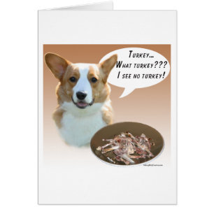 Cardigan Welsh Corgi Turkey Cards