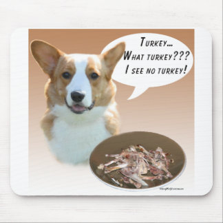 Cardigan Welsh Corgi Turkey Mouse Pad