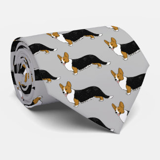 Cardigan Welsh Corgis Pattern Neck Tie