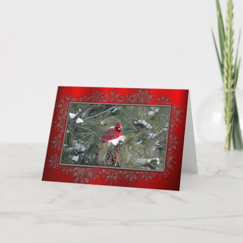 Cardinal 3093 Frame Christmas Card