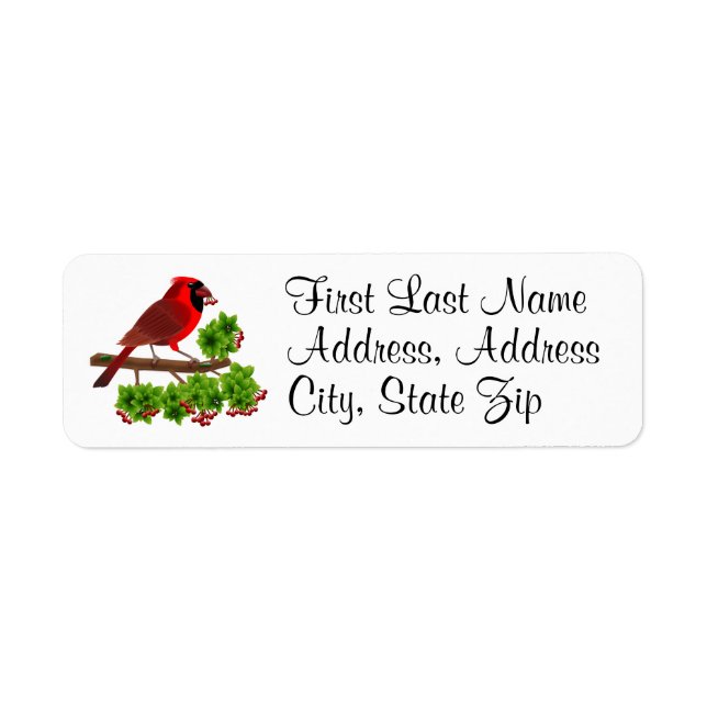 Cardinal Address Labels (Front)