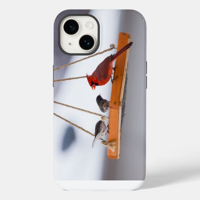 Cardinal and Juncos iPhone Case (Back)
