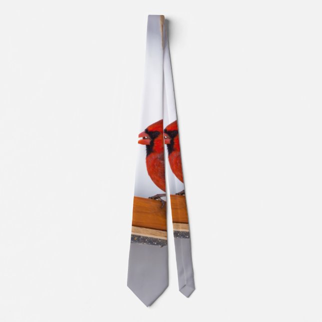 Cardinal and Juncos Neck Tie (Front)