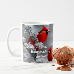 Cardinal Appear Angels Near Remembrance Coffee Mug