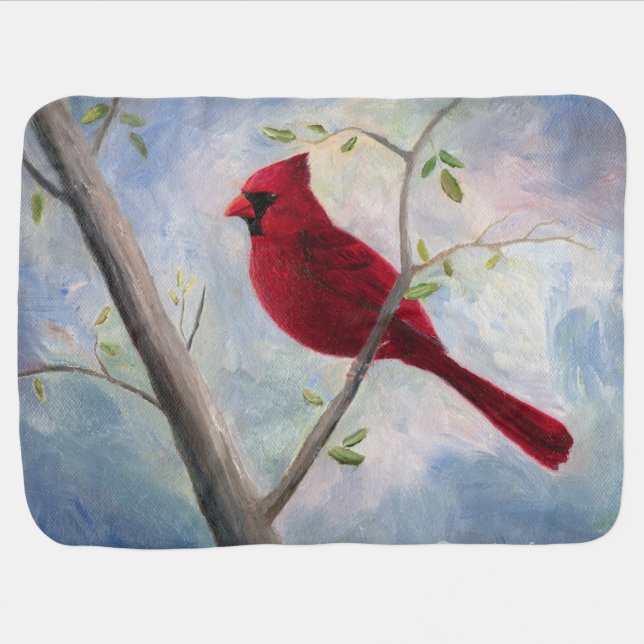 Cardinal Baby Blanket (Horizontal)
