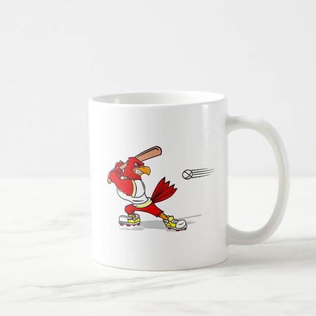 Cardinal Baseball Player Coffee Mug (Right)