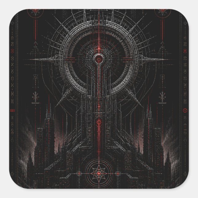Cardinal Beacon Square Sticker (Front)