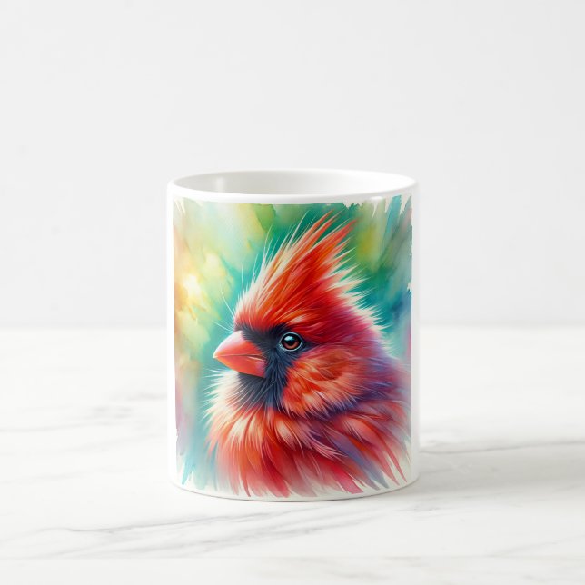Cardinal Bird 300724AREF129 - Watercolor Coffee Mug (Center)