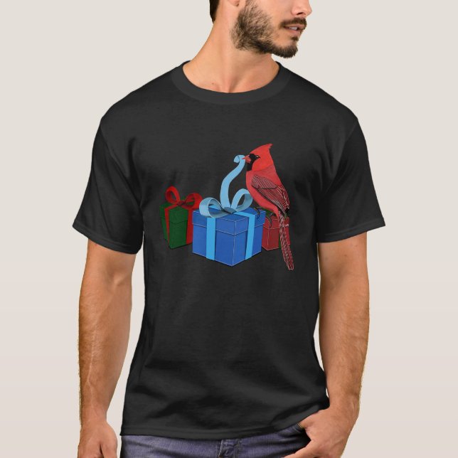 Cardinal Bird Bird Birdwatcher Animal Biologist T-Shirt (Front)