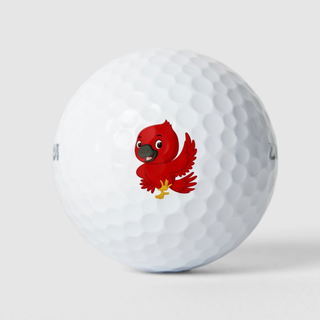 Cardinal Bird Golf Balls (Front)