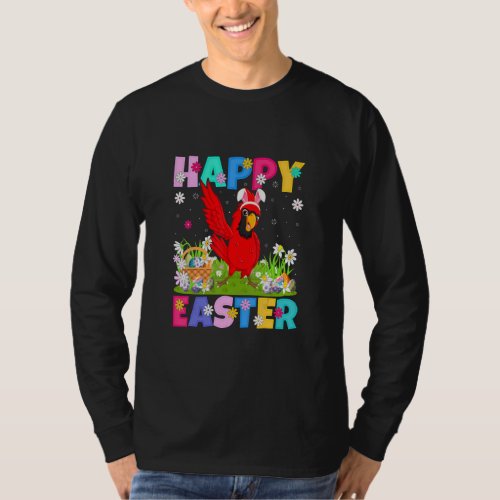 Cardinal Bird Happy Easter Bunny Cardinal Easter S T_Shirt