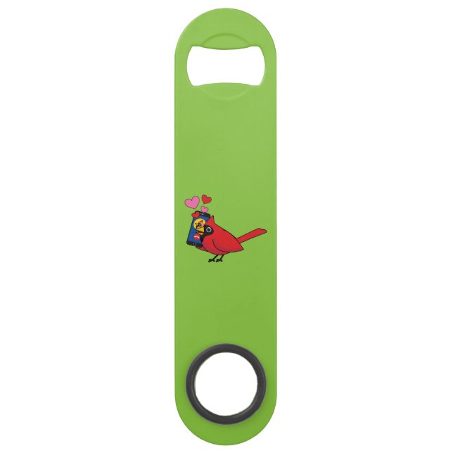 Cardinal Bird Love Mating Calls Bar Key (Front)