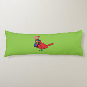 Cardinal Bird Love Mating Calls Body Pillow