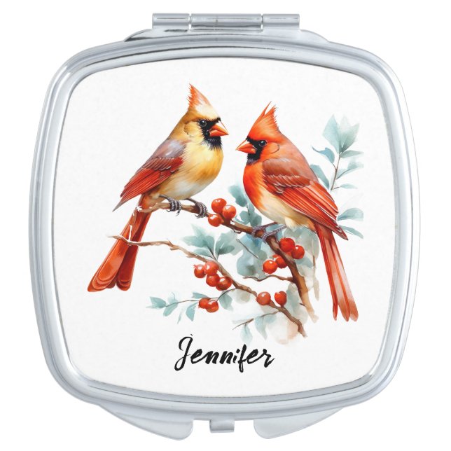Cardinal Bird Mirror (Front)